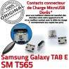 TAB E SM T565 USB Samsung Galaxy Connector Pins Dorés ORIGINAL Prise SLOT charge Qualité à souder Fiche Chargeur TAB-E de SM-T565 MicroUSB Dock