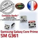 Samsung Prime SM-G361 USB Charge à Connector ORIGINAL Galaxy Prise souder Chargeur charge SM Dorés Pins Qualité Core Connecteur de G361 Micro