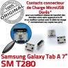 Samsung Galaxy Tab-A SM-T280 USB Dorés SLOT MicroUSB à ORIGINAL Chargeur Prise Fiche Qualité Pins Connector charge TAB-A de souder Dock