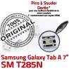 Galaxy Tab-A SM-T285N Prise USB Fiche SLOT MicroUSB Pins Dorés Samsung ORIGINAL Connector à de Qualité TAB-A Dock Chargeur charge souder