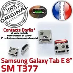 MicroUSB Prise Chargeur SLOT SM-T377 Pins Fiche souder USB de ORIGINAL Qualité TAB-E Connector Samsung charge Dorés Tab-E à Dock Galaxy