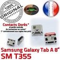 Samsung Galaxy Tab-A SM-T355 USB SLOT Dock Fiche souder à Pins Dorés MicroUSB de charge Chargeur Prise Qualité Connector ORIGINAL TAB-A