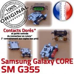 Micro Qualité Core charge Dorés Galaxy PORT Prise Connecteur ORIGINAL G355 à USB souder 2 Samsung Pins Chargeur Charge SM-G355 Connector SM de