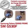 GRAND PRIME SM G530F Micro USB Connector Dock Fiche Samsung Prise SM-G530F charge Galaxy Qualité de à MicroUSB Chargeur ORIGINAL Dorés souder Pins