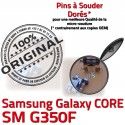 Samsung Core SM-G350F USB Charge Connector Pins Micro Connecteur Prise charge G350F à Plus Galaxy Qualité de Dorés SM Chargeur souder ORIGINAL