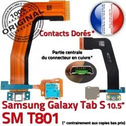 Nappe Micro ORIGINAL Connecteur SM T801 SM-T801 S de Contacts TAB TAB-S Charge Chargeur Ch Qualité Dorés Samsung OFFICIELLE USB Réparation Galaxy