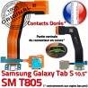 Samsung Galaxy SM-T805 TAB-S Ch TAB Qualité Réparation Micro OFFICIELLE Contacts T805 Dorés USB ORIGINAL de Connecteur SM Chargeur Nappe S Charge