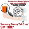 Samsung Galaxy SM-T807 TAB-S Ch OFFICIELLE Dorés Charge Contacts Micro Qualité ORIGINAL Nappe TAB SM Réparation Chargeur S T807 USB de Connecteur