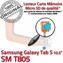 Samsung Galaxy TAB S SM-T805 Ch Chargeur Micro Port Qualité Doré Prise Lecteur de USB Charge Mémoire SD Connecteur Nappe TAB-S ORIGINAL