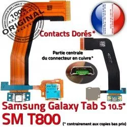 S USB SM-T800 Connecteur Lecteur Nappe Galaxy ORIGINAL TAB-S Samsung T800 Micro TAB Carte Mémoire SM Qualité PORT Charge SD de Chargeur