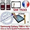 Galaxy SM-T533 Tab4 Blanche TAB4 Écran Verre Tactile Blanc Qualité Adhésif Supérieure Complète Samsung Complet Prémonté Vitre PREMIUM
