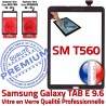 Galaxy TAB E SM-T560 Vitre Noir Adhésif Samsung TAB-E SM 9.6 Tactile Qualité Verre PREMIUM Assemblée Supérieure Ecran Prémonté Noire T560