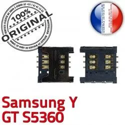 Dorés Prise Reader Card Samsung SIM S GT à Y SLOT souder Connector ORIGINAL Carte Connecteur OR Lecteur s5360 Galaxy Contacts Pins