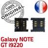 Samsung Galaxy Note GT i9220 S Contacts Dorés SIM souder ORIGINAL Pins Card Lecteur à Reader Connector Carte Connecteur SLOT