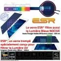 Verre Trempé Apple iPad 2018 ESR 9.7 génération Chocs Ecran Anti-Rayures 6ème Lumière Vitre Filtre UV Bleue Protection Oléophobe