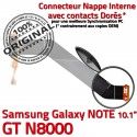 Samsung Galaxy NOTE GT-N8000 Ch OFFICIELLE Connecteur Qualité Contacts MicroUSB Nappe de Charge Réparation Dorés ORIGINAL Chargeur