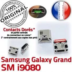 souder Galaxy ORIGINAL Samsung GT Qualité de Dock Connecteur Prise à Chargeur Dorés Grand Pins charge USB Connector Micro i9080