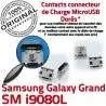 Samsung Galaxy i9080L USB Qualité Chargeur Pins charge Dock Connecteur Dorés de Micro à ORIGINAL Connector GT Prise souder Grand