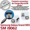 Samsung Galaxy NEO GT-i9062 USB à charge Qualité Pins Grand SLOT Chargeur Fiche Connector Prise Dorés ORIGINAL souder Dock MicroUSB
