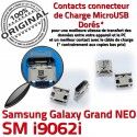 Samsung Galaxy NEO GT-i9062i USB Grand souder Pins Dorés Connector à Dock charge Prise MicroUSB Fiche ORIGINAL Chargeur Qualité SLOT