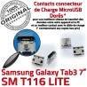 Samsung Galaxy Tab3 SM-T116 USB souder de Dock TAB3 ORIGINAL Prise Chargeur charge à Pins Fiche Dorés MicroUSB Connector SLOT Qualité