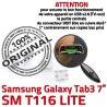 Samsung Galaxy Tab 3 T116 USB ORIGINAL de Connecteur Pins Dock TAB Dorés Micro Prise 7 charge SM inch Chargeur souder à Connector