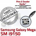 Samsung Galaxy GT-i9150 USB charge MicroUSB Duos souder Fiche Chargeur Pins Connector à de ORIGINAL Prise Dock Dorés Qualité Mega