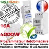 Contacteur Fontaine 16A Automatique DIN Journalière 4000W Pompe Commande électrique Tableau Digital 4kW Programmation Electronique Rail
