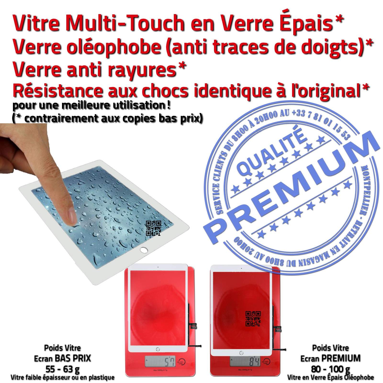 Tablette iPad Apple Retina Display Changer Écran Tactile Blanc KIT Outils Professionnels iSesamo Connecteur Nappe Bouton Home Vitre Blanche Verre Oléophobe Assemblée PACK Réparation Remplacement iLAME Démontage Outillage 2019 A2197 Changement Adhésif Came