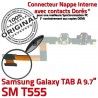 Samsung TAB A SM-T555 Galaxy C Qualité Contacts USB OFFICIELLE Réparation ORIGINAL Charge Micro Connecteur de Doré T555 SM Chargeur Nappe