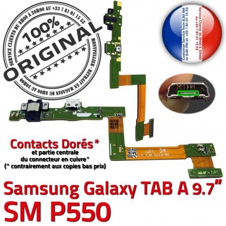 SM-P550 TAB A Jack Ecouteurs SM Nappe Samsung Galaxy Charge Chargeur ORIGINAL Casque Réparation HOME P550 MicroUSB Connecteur Bouton