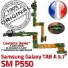 SM-P550 TAB A Jack Ecouteurs SM Nappe Samsung Galaxy Charge Chargeur ORIGINAL Casque Réparation HOME P550 MicroUSB Connecteur Bouton