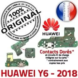 Qualité RESEAU 2018 PORT Chargeur Microphone ORIGINAL USB Téléphone Connecteur Charge Huawei Antenne Prise Nappe OFFICIELLE Y6