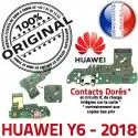 Huawei Y6 2018 USB Micro Prise RESEAU de JACK Nappe Qualité Microphone ORIGINAL Charge Câble Chargeur Antenne Connecteur PORT