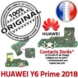 Prime Huawei 2018 ORIGINAL Charge Nappe OFFICIELLE USB Antenne Chargeur Prise Micro Qualité Microphone Y6 Câble PORT Branchement