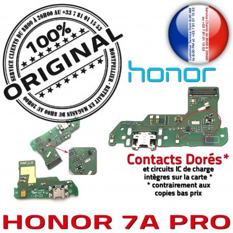 Honor 7A PRO JACK AUDIO Audio Microphone Charge Nappe USB Casque PORT Antenne Micro OFFICIELLE ORIGINAL Téléphone Chargeur Câble