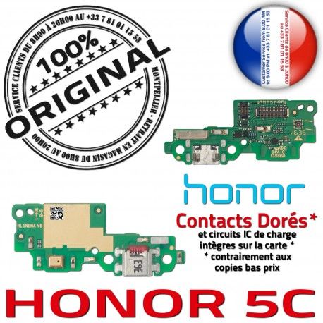 Honor 5C Antenne OFFICIELLE Huawei Microphone Connecteur ORIGINAL RESEAU Nappe Qualité Chargeur Prise Téléphone PORT USB Charge