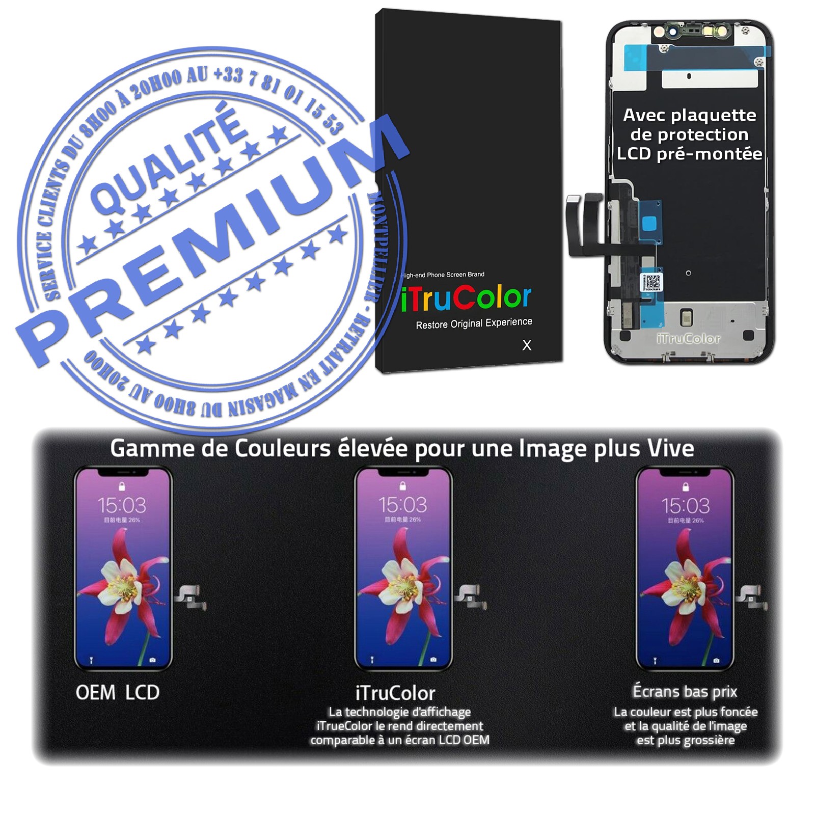 Ecran Display LCD Vitre Tactile Pour iPhone 11 A2111 A2221 A2223