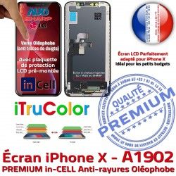 Écran Cristaux iPhone iTruColor Verre Liquides Touch A1902 Remplacement Apple Tactile Multi-Touch PREMIUM X LCD inCELL in-CELL Vitre