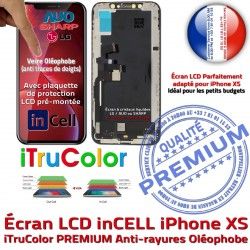Écran XS inCELL SmartPhone Apple Tactile HD Tone iPhone LCD Affichage PREMIUM Vitre Multi-Touch True Réparation Retina Verre