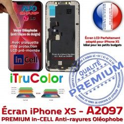 HDR A2097 Apple Multi-Touch Cristaux Touch PREMIUM Écran iPhone inCELL Verre Vitre 3D Liquides in-CELL LCD Remplacement SmartPhone Oléophobe