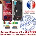 LCD iPhone XS A2100 True Retina PREMIUM SmartPhone inCELL pouces Tone Affichage Cristaux Super Apple Liquides 5,8 Vitre Écran