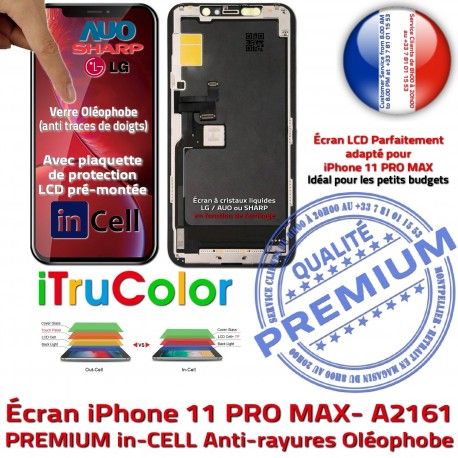 LCD sur Châssis iPhone A2161 Apple SmartPhone Complet Tone 11 inCELL Cristaux Affichage PREMIUM Écran True PRO Retina MAX Liquides 6,5in