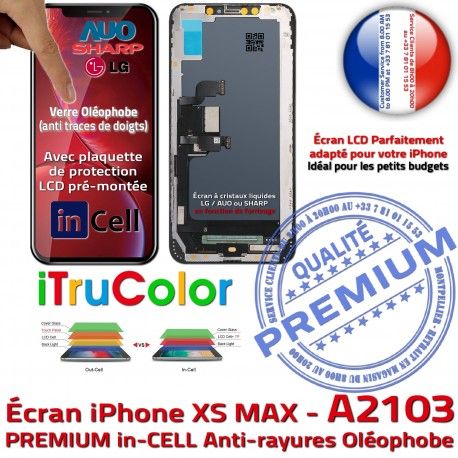 LCD iPhone Apple A2103 Écran MAX Vitre Cristaux Retina pouces True Affichage XS SmartPhone Super 6,5 PREMIUM Liquide inCELL Tone