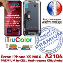 True Écran Verre PREMIUM Tone Ecran iPhone Affichage LCD SmartPhone A2104 HD in-CELL Retina inCELL Réparation Multi-Touch Apple Tactile