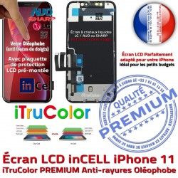 Apple Affichage Châssis inCELL pouces sur SmartPhone Écran PREMIUM Retina LCD Tone iPhone Cristaux Liquides 11 True 6,1 Vitre