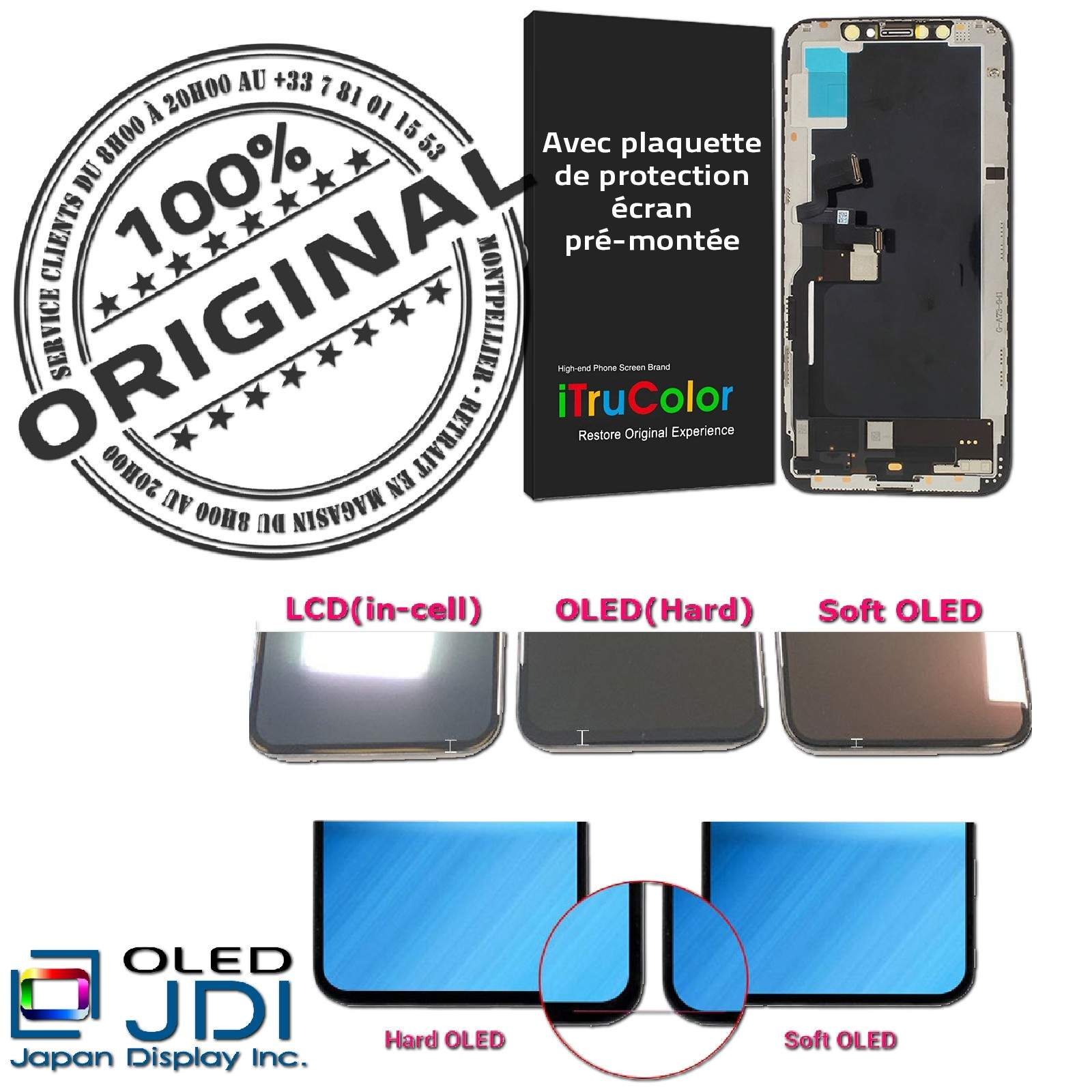 Kit reparation ecran iphone 5c - Protection d'écran pour