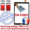 Galaxy Samsung TAB A SM-P585Y N TAB-A Supérieure Résistante Chocs Tactile Verre Qualité 10.1 aux Ecran Vitre Noir en PREMIUM inch Noire