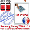 Galaxy TAB A6 2016 SM-P585Y B Tactile Ecran Chocs Blanc Vitre 10.1 inch Supérieure aux TAB-A6 Verre PREMIUM Qualité Résistante Blanche