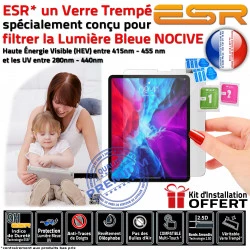 Chocs Trempé Lumière H Protection Bleue Vitre Ecran Multi-Touch Oléophobe Anti-Rayures A2591 iPad ESR Apple Filtre AIR UV Verre